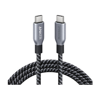 anker prime 充電ステーション 8-in-1、240w と anker prime usb-c - usb-c ケーブル 240w、アップサイクル編み込み