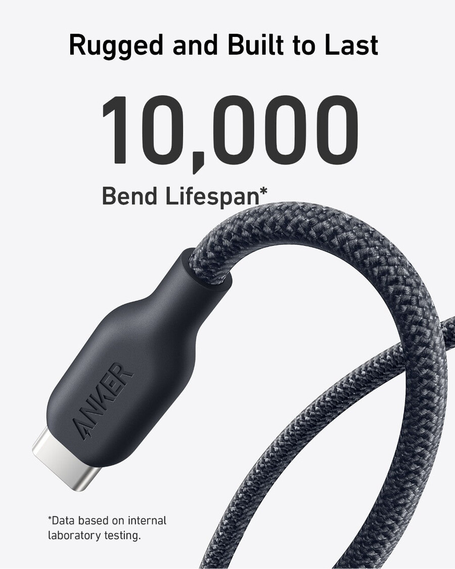 anker 543 usb-c - usb-c ケーブル(バイオブレイド)