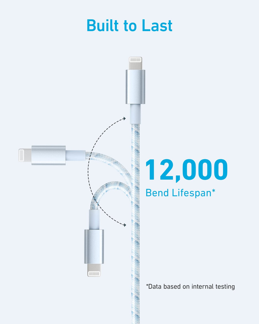 anker 331 usb-a - lightning ケーブル ナイロン