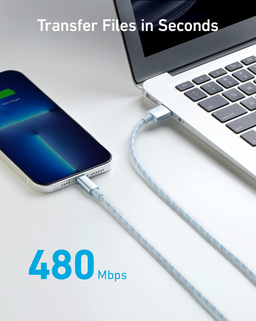 anker 331 usb-a - lightning ケーブル ナイロン