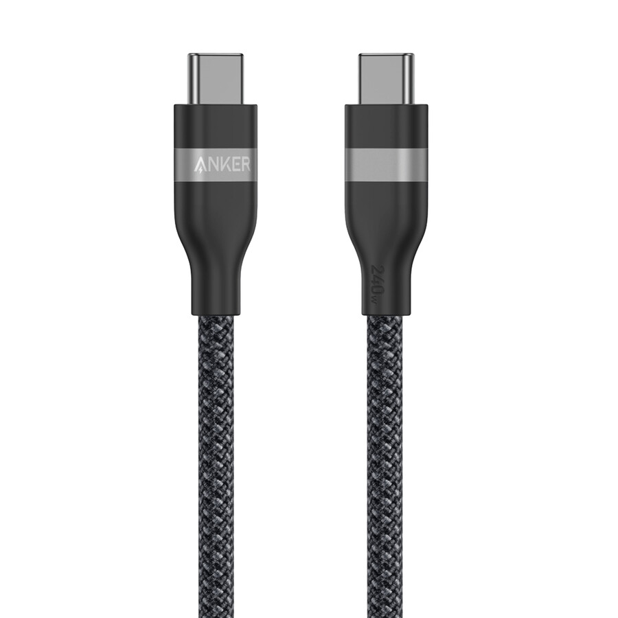 anker usb-c - usb-c ケーブル 3 フィート 6 フィート、240w、アップサイクル編み