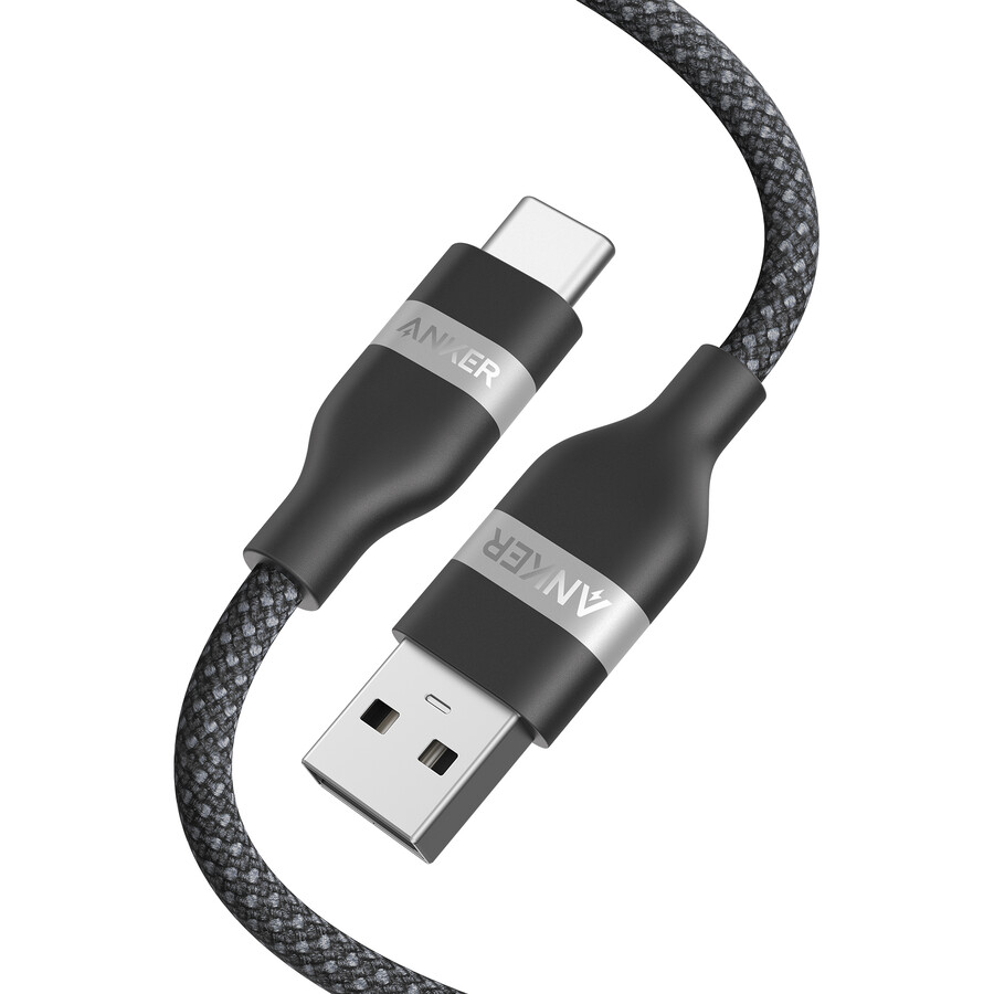 anker usb-a - usb-c ケーブル 3 フィート6 フィート、アップサイクル編み