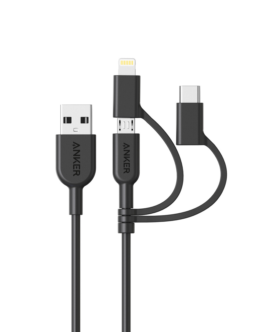 anker 321 usb-a - lightning ケーブル 3フィート 3-in-1