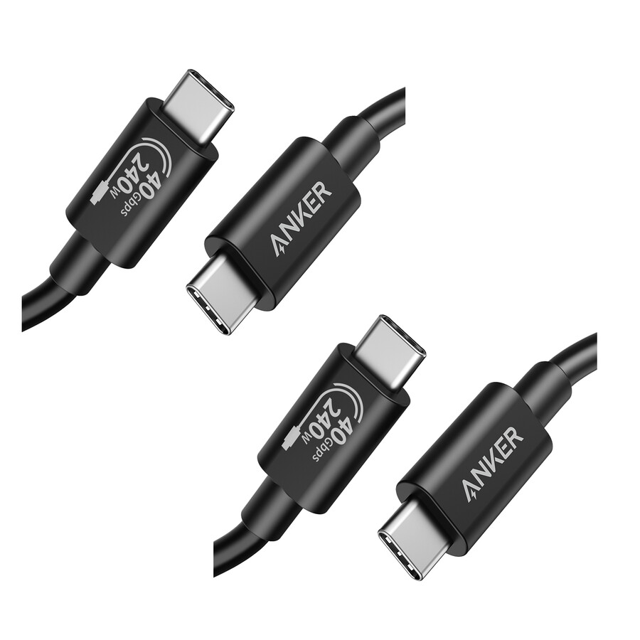 anker 515 usb-c - usb-c ケーブル thunderbolt 4 対応 2本パック