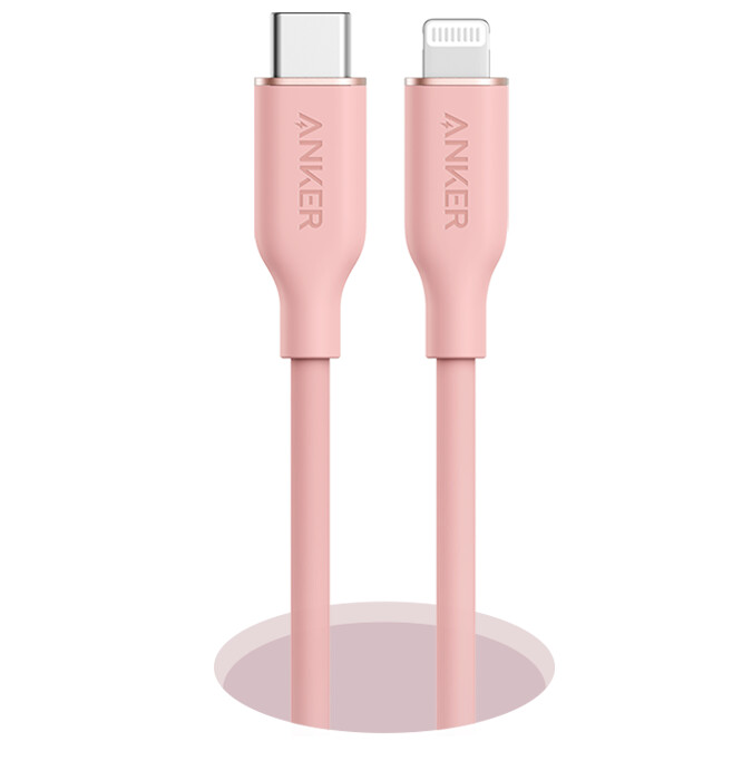anker 643 usb-c - usb-c ケーブル flow、シリコン、240w、2本パック、ミッドナイトブラック