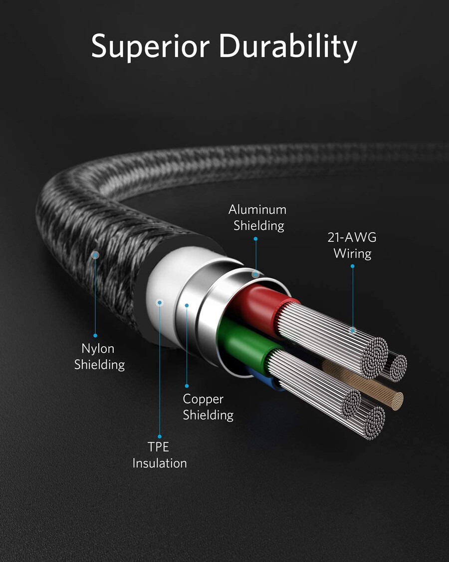 anker 331 usb-c - lightning ケーブル