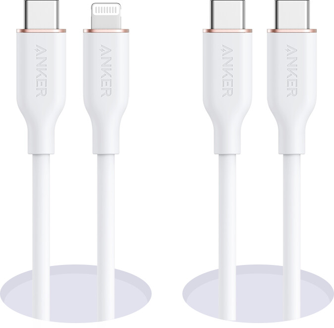 anker 641 usb-c - lightning ケーブル flow、シリコン