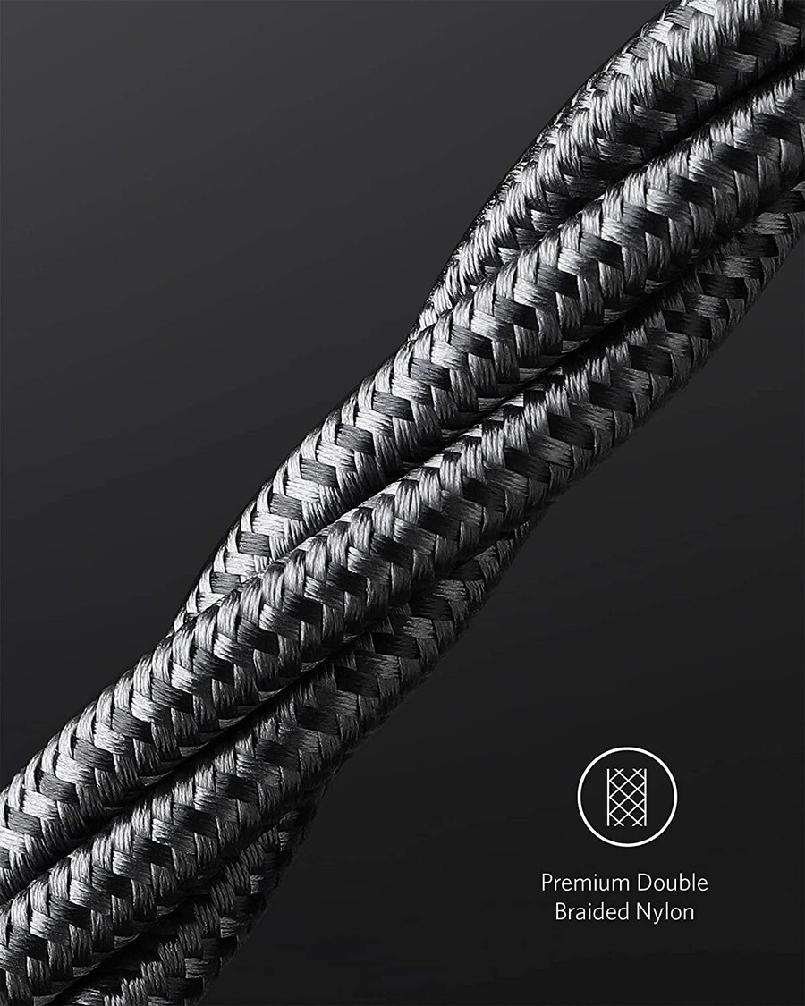 新しいナイロン製 usb-c - usb-c 100w ケーブル 10 フィート