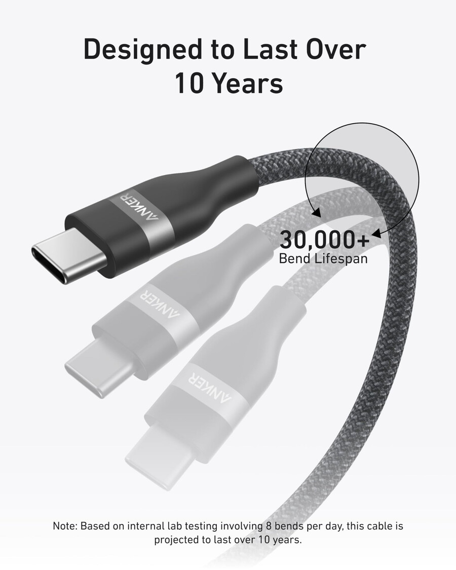 anker iphone用急速充電器 折りたたみ式プラグ付き45w usb-c充電器