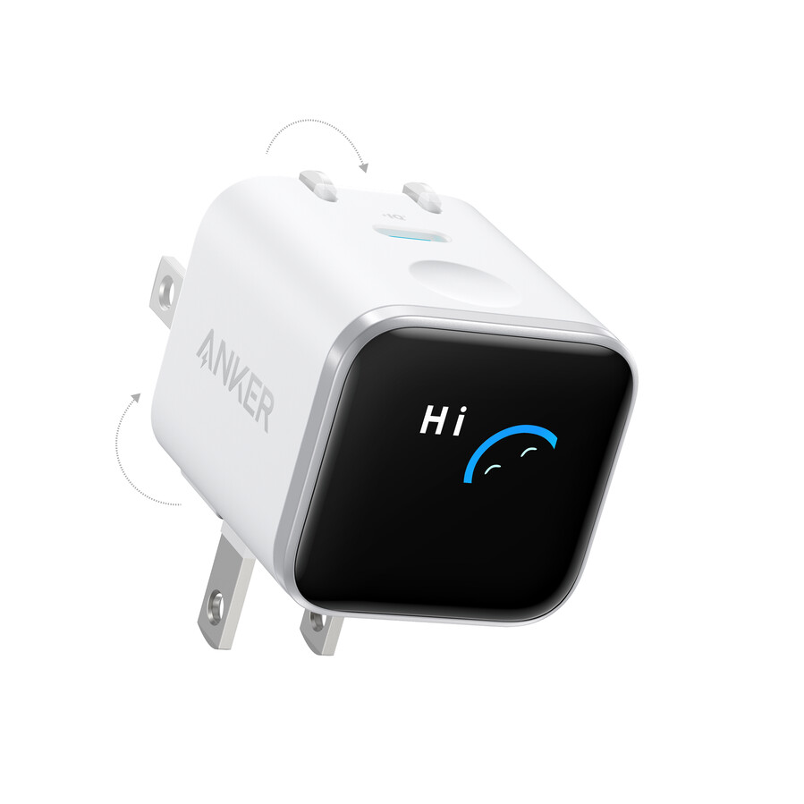 anker iphone用急速充電器 折りたたみ式プラグ付き45w usb-c充電器