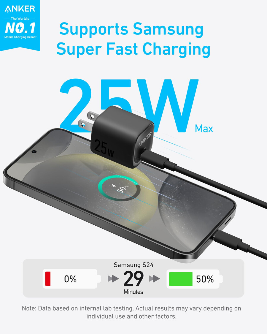 anker 充電器 25w、コンパクト