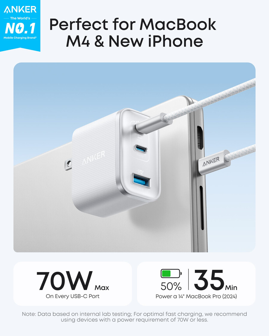 anker ナノチャージャー(70w、3ポート)