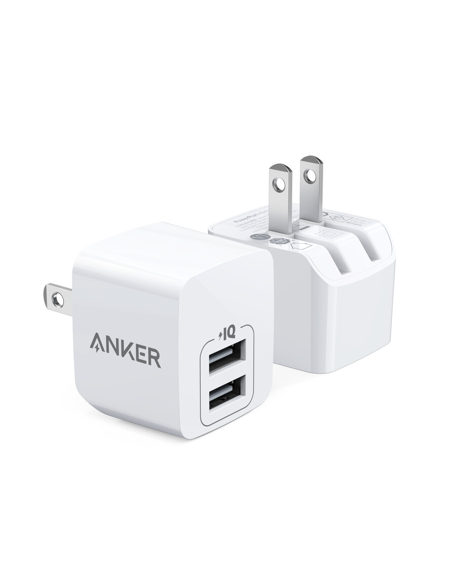 anker デュアルポート 12w ウォールチャージャー 2個パック