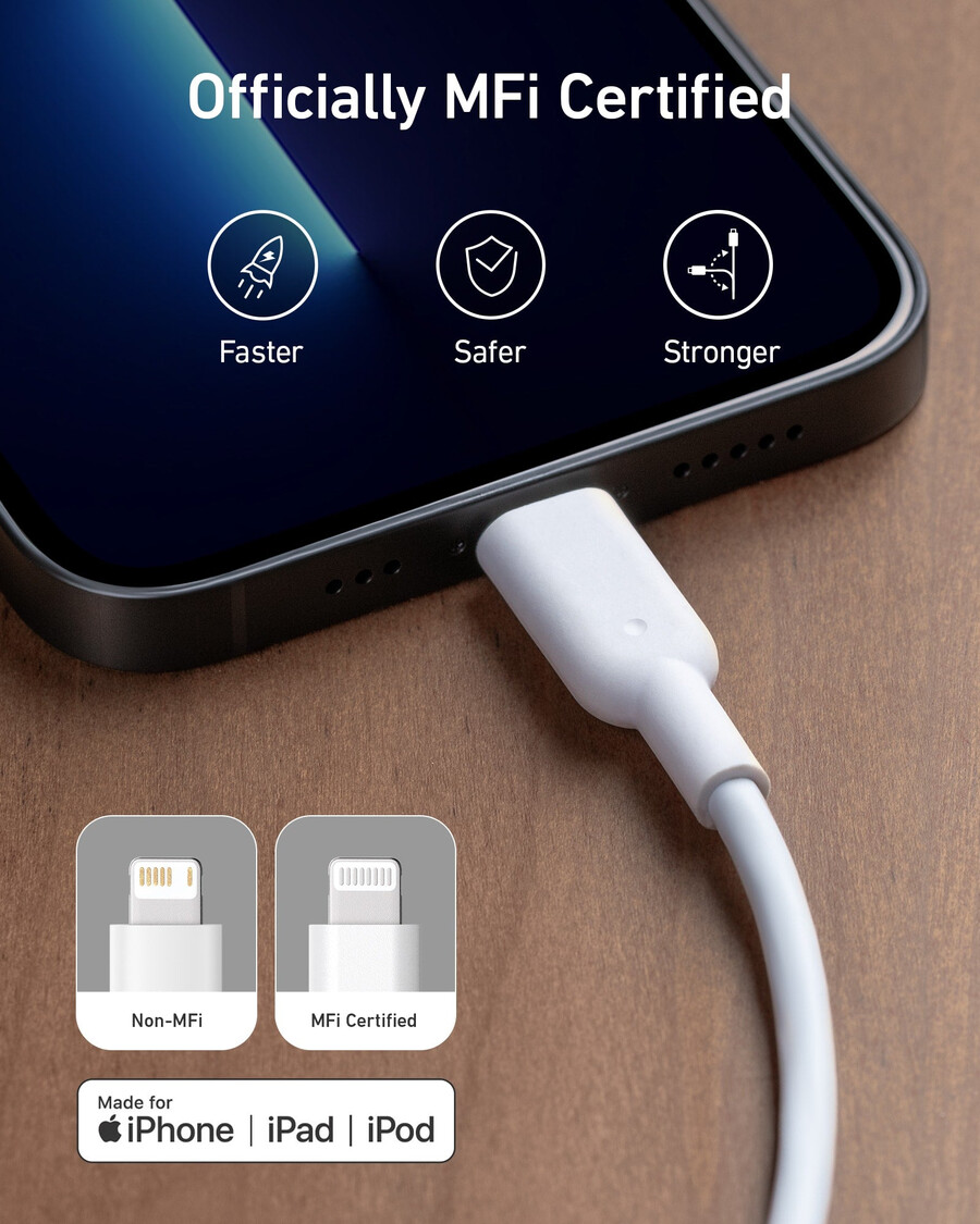 anker 511 ナノ充電器(usb-c - lightningケーブル付き)