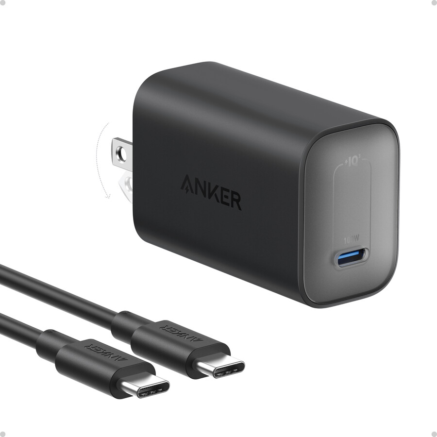 anker ナノチャージャー 100w usb-cケーブル付き