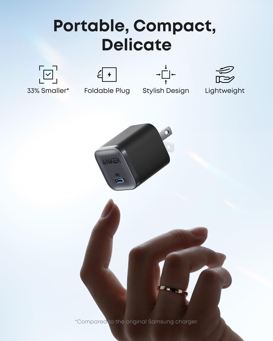 anker ナノ チャージャー 45w、usb-c - usb-c ケーブル、anker usb-c - usb-c ケーブル 6 フィート、240w、アップサイクル編み 付属