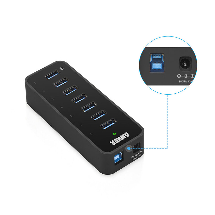 anker 7ポートusb 3.0ハブ