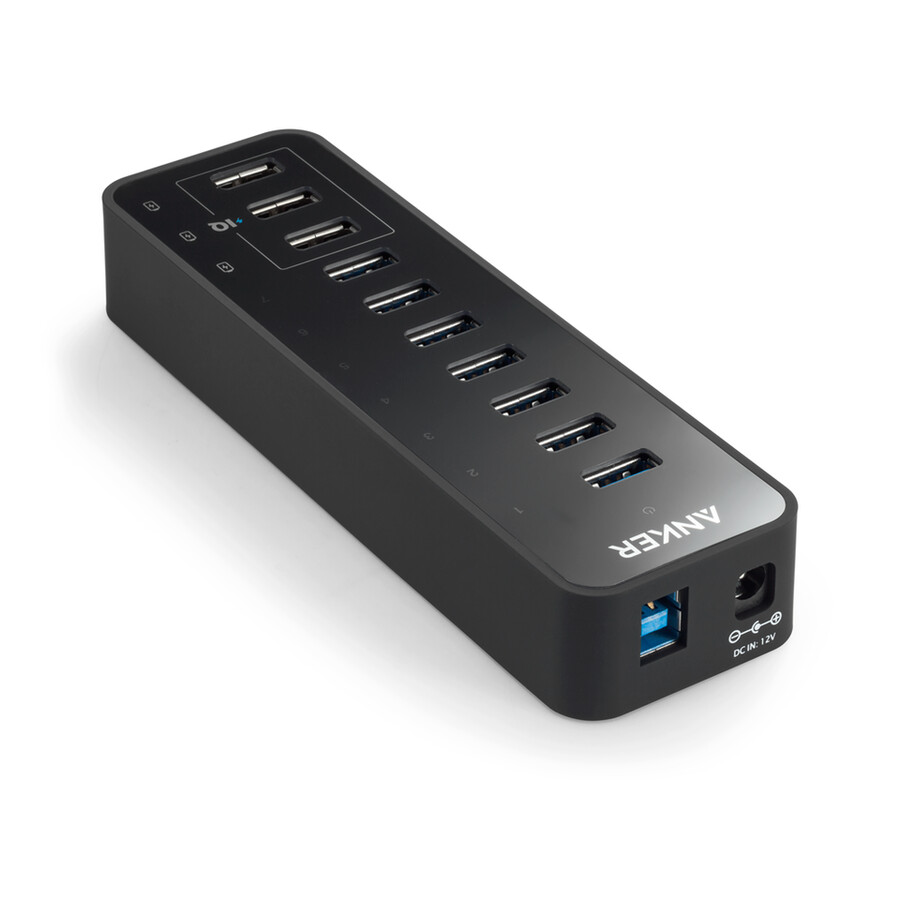 anker 60w 10ポート usb 3.0 データハブ