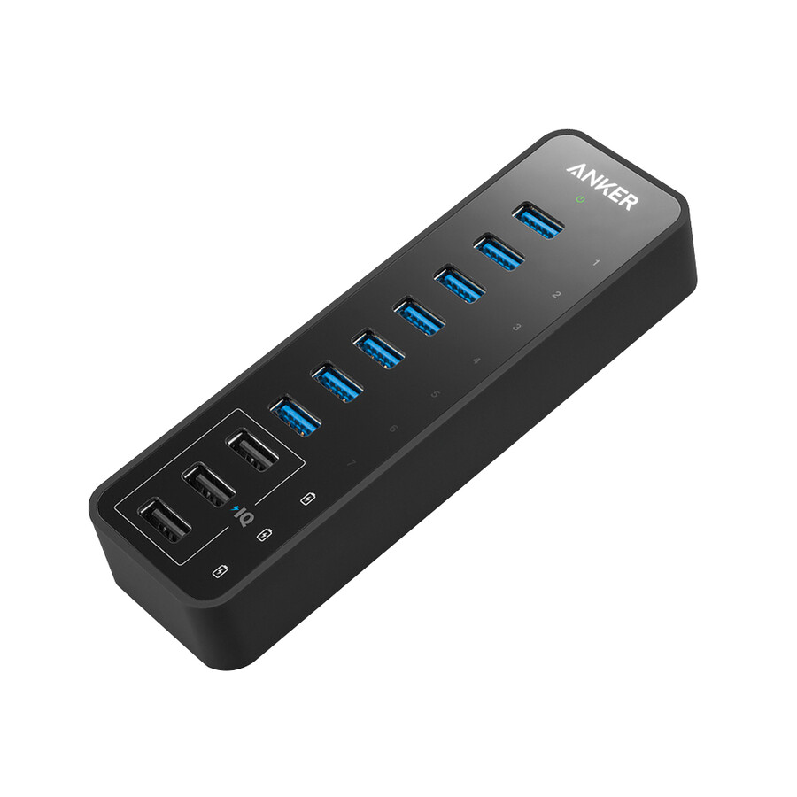 anker 60w 10ポート usb 3.0 データハブ