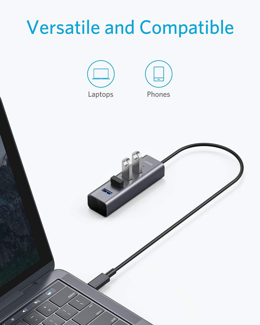 usb-c - 4ポート usb 3.0 ハブ