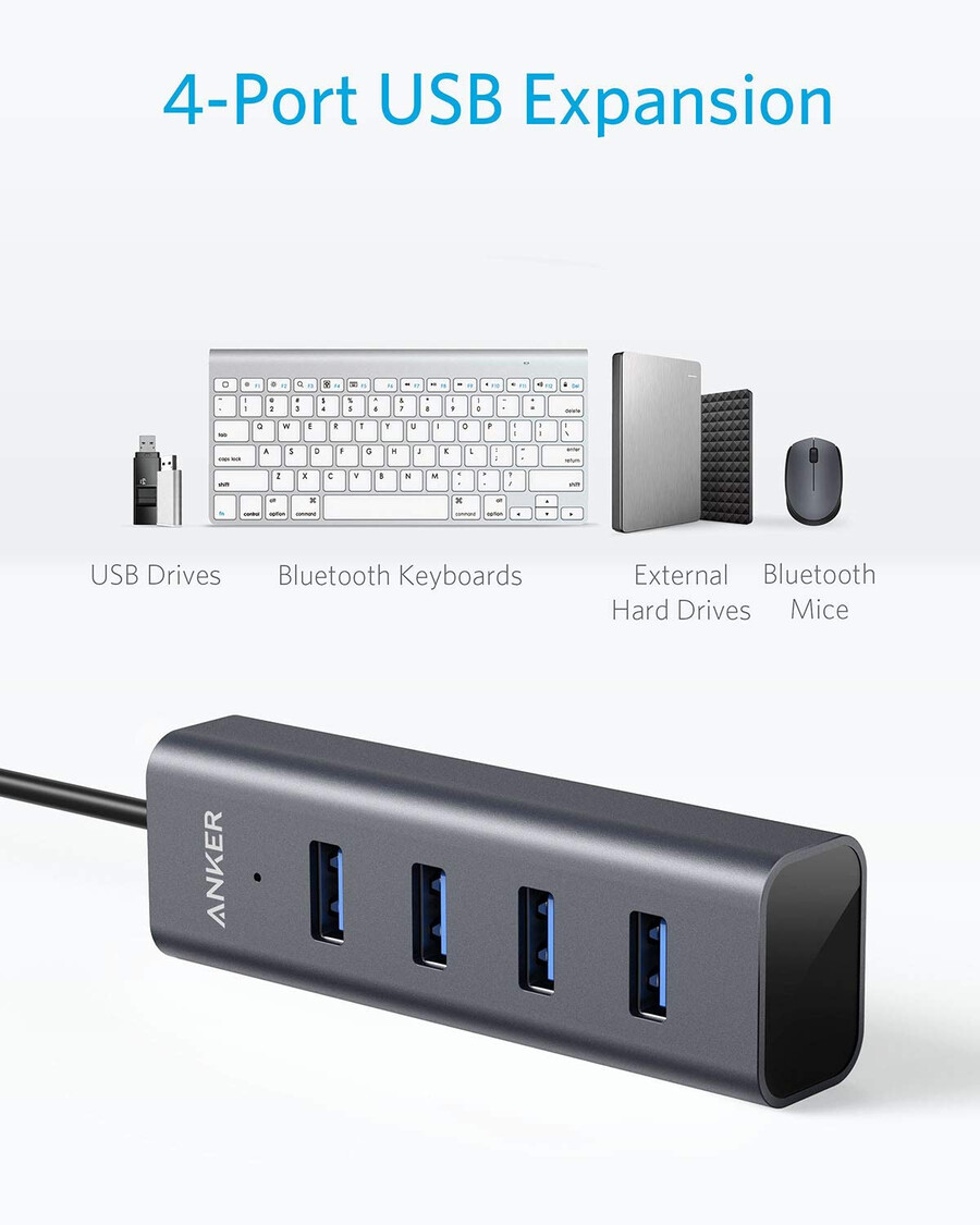 usb-c - 4ポート usb 3.0 ハブ