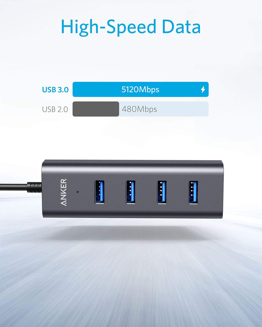 usb-c - 4ポート usb 3.0 ハブ