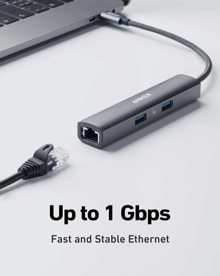 anker 533 usb-cハブ(5-in-1、スリム)