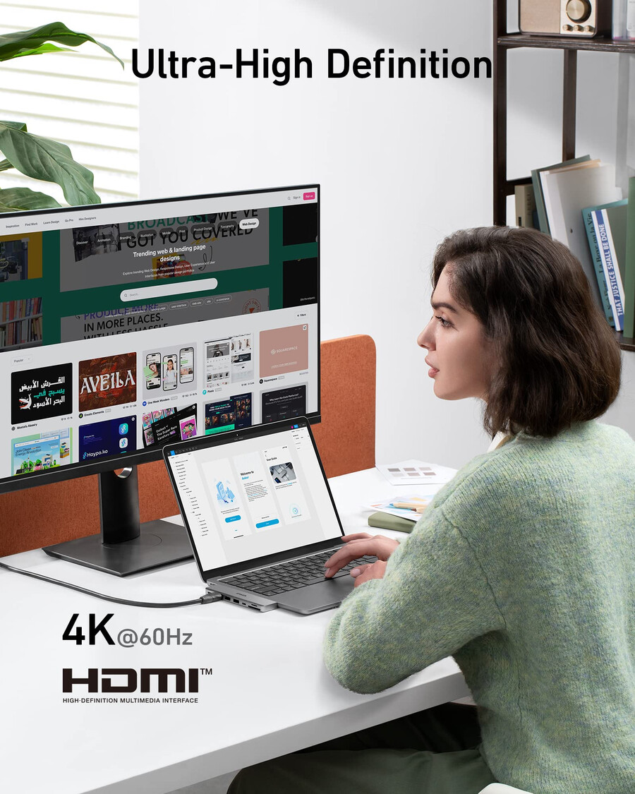 anker 547 usb-c ハブ 7-in-2、macbook用