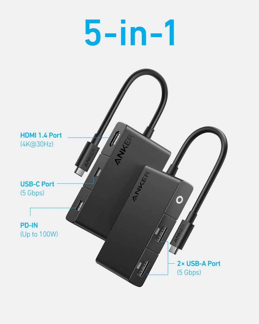 anker 322 usb-cハブ(5in1)