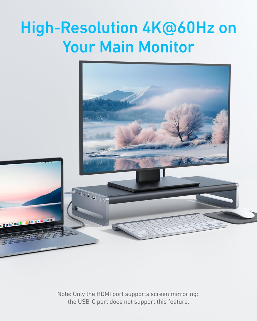 anker usb-c ハブ 10-in-1、モニタースタンド