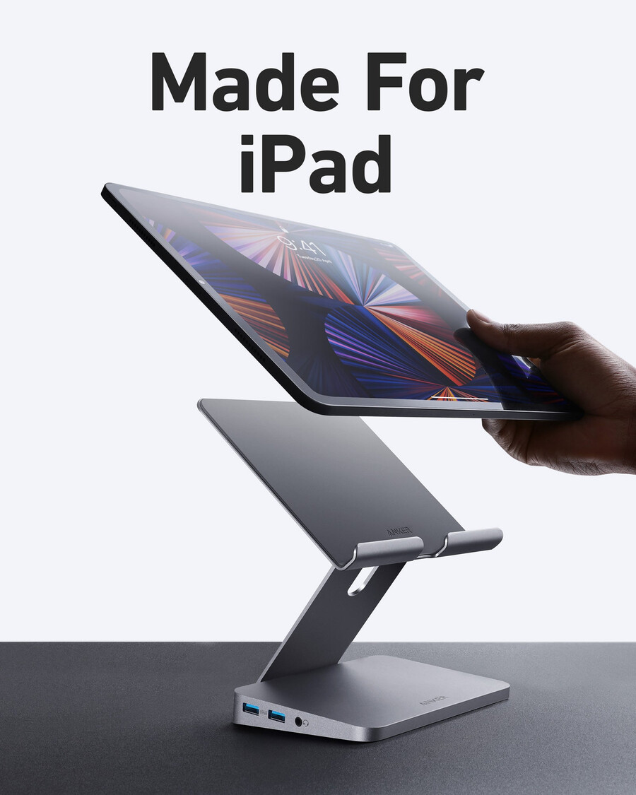anker 551 usb-c ハブ 8-in-1、タブレットスタンド