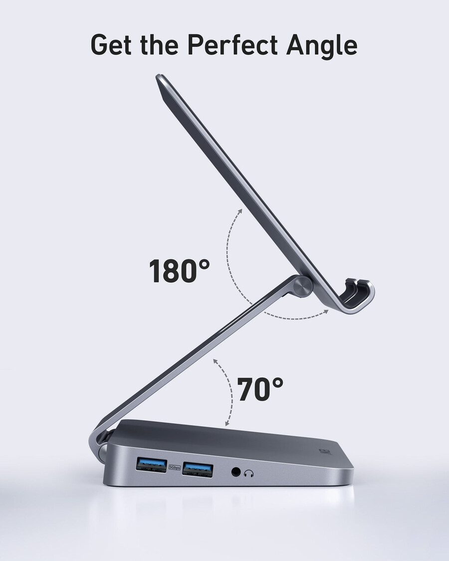 anker 551 usb-c ハブ 8-in-1、タブレットスタンド