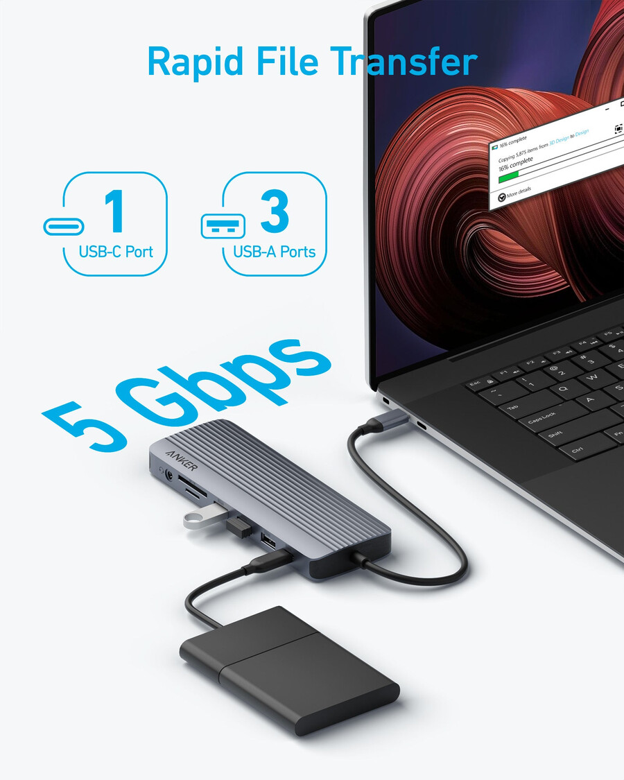 anker usb-c ハブ 14-in-1、トリプルディスプレイ