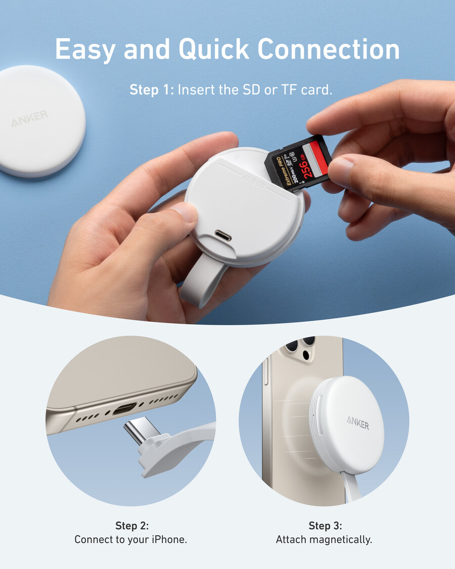 anker maggo usb-c アダプター 3-in-1、10gbps、iphone 用