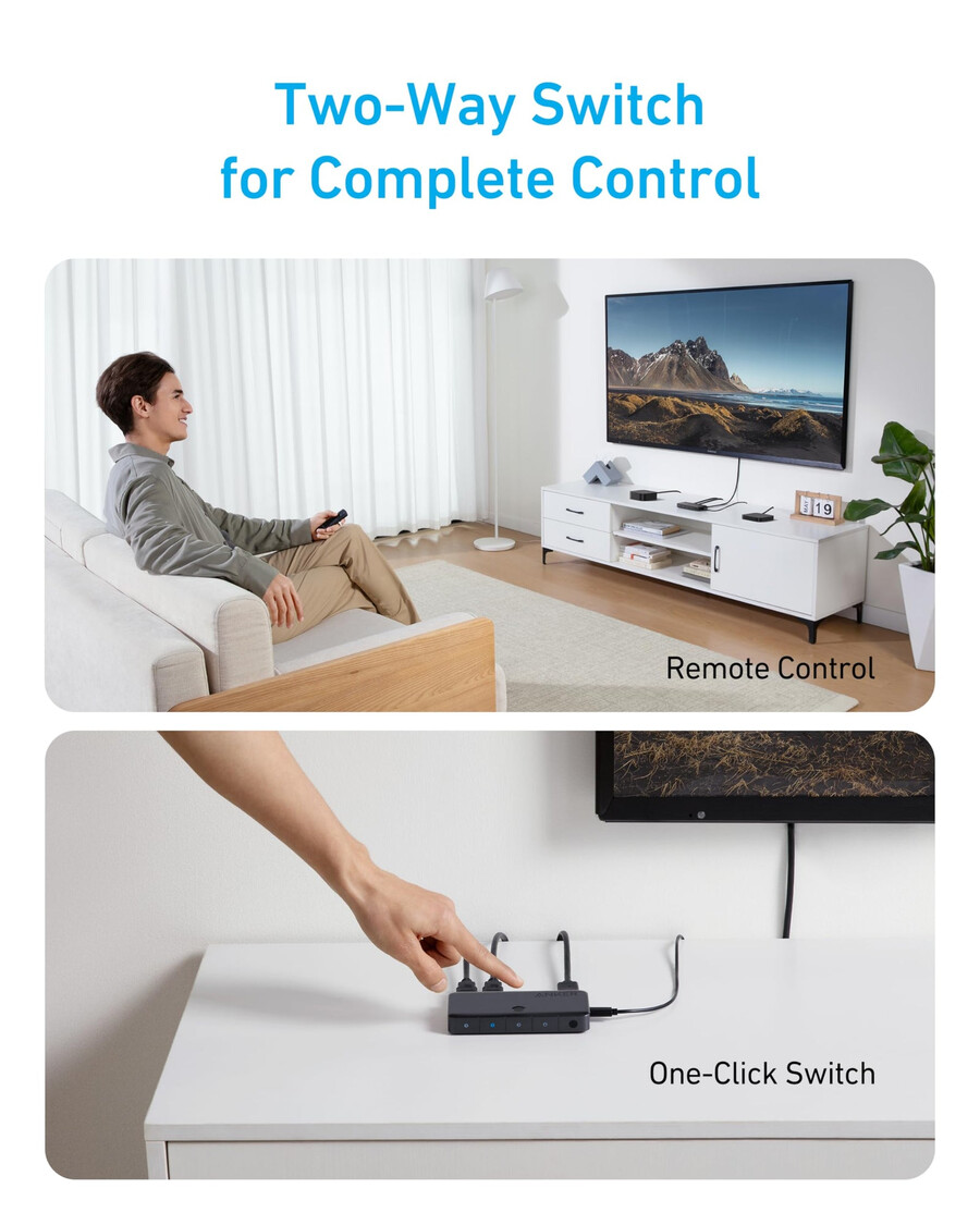 anker hdmiスイッチ(4入力1出力、4k hdmi)