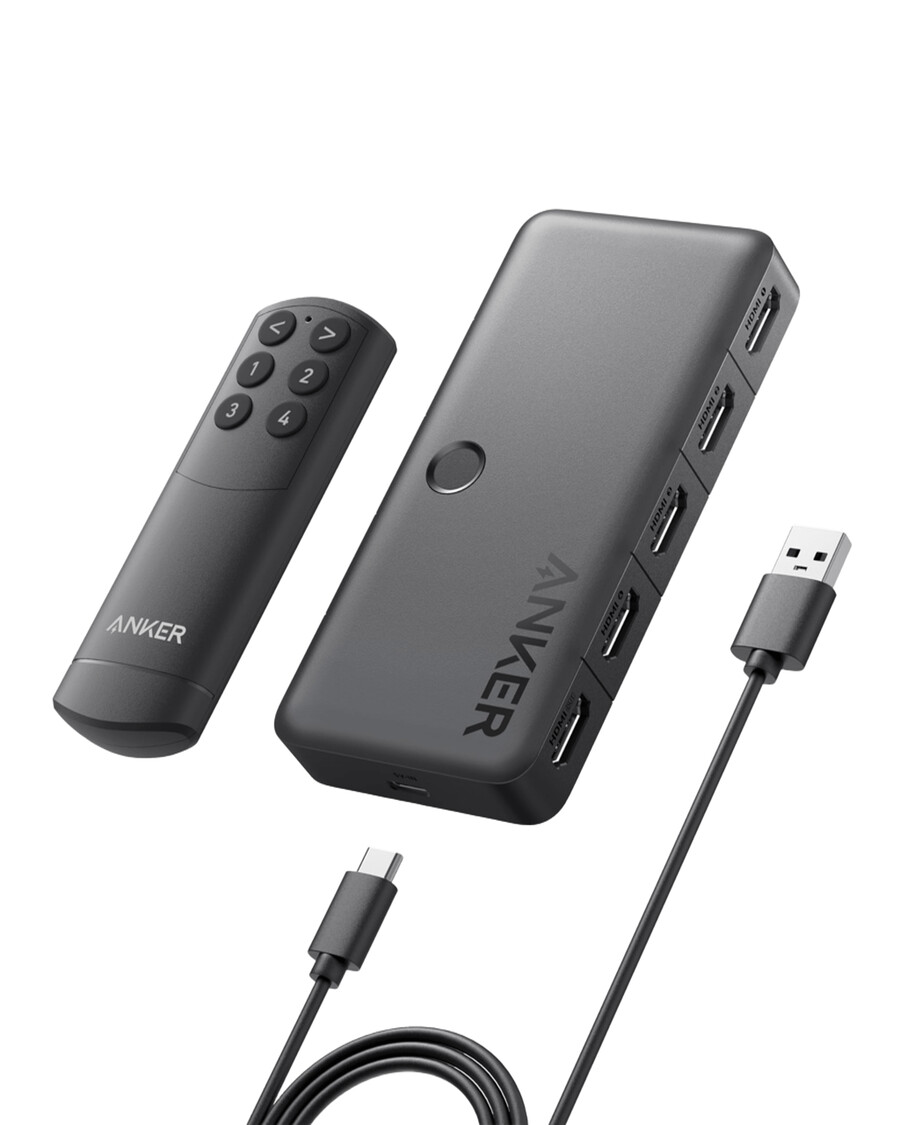 anker hdmiスイッチ(4入力1出力、4k hdmi)