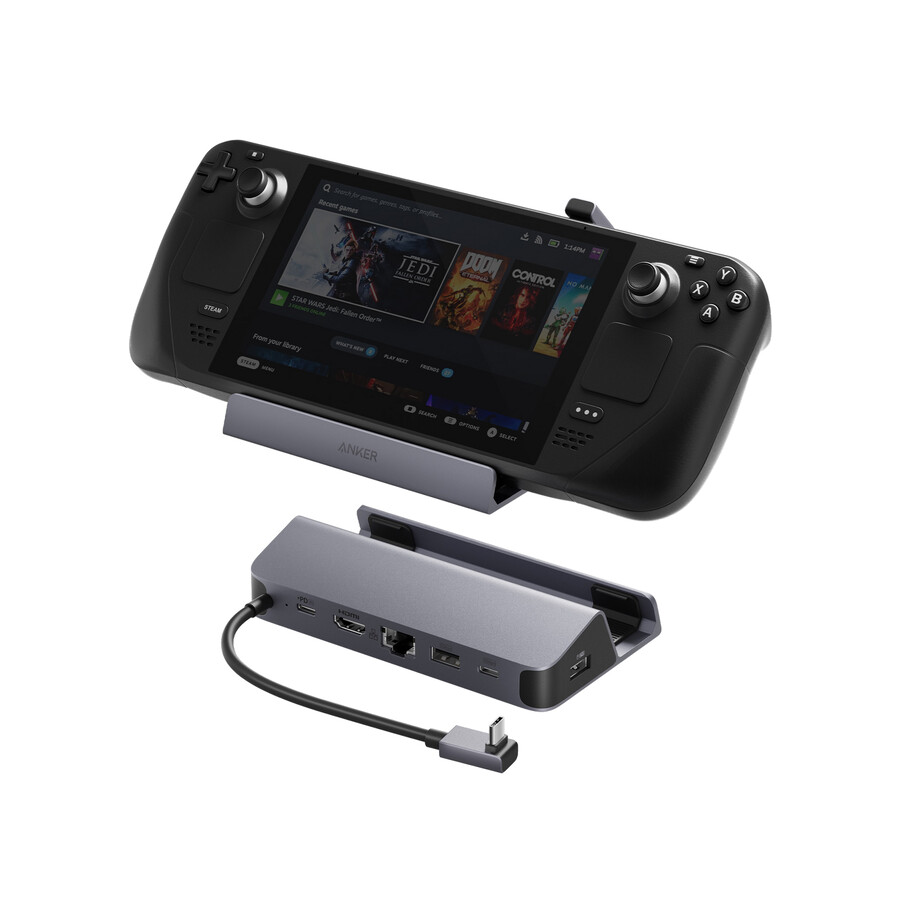 anker usb-c ハブ 6 in 1、携帯型ゲーム機用