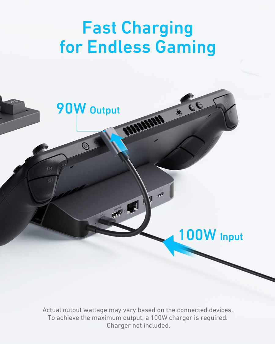 anker usb-c ハブ 6 in 1、携帯型ゲーム機用