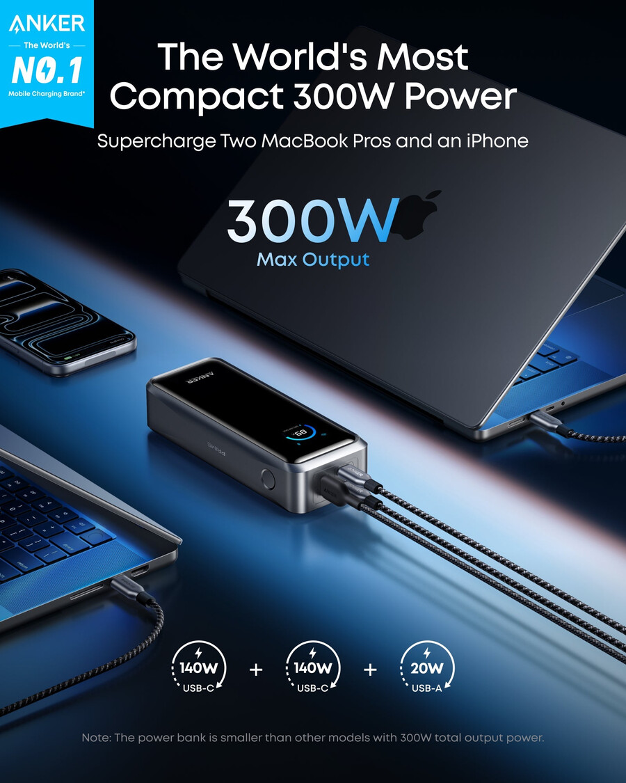 anker prime パワーバンク 26k、300w