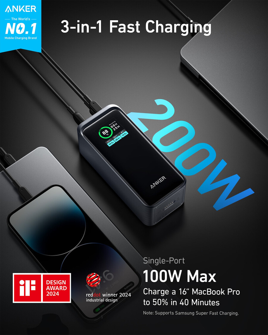 anker prime パワーバンク 20k、200w