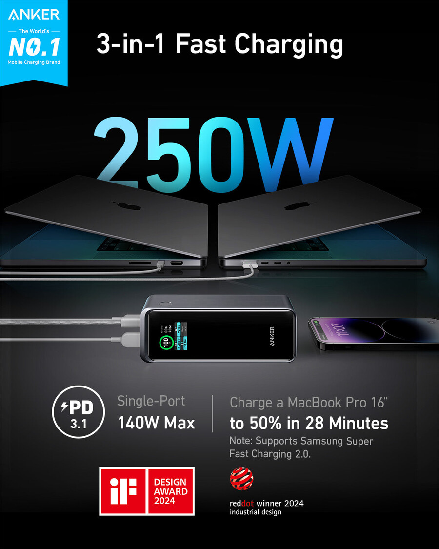 anker prime パワーバンク 27k、250w
