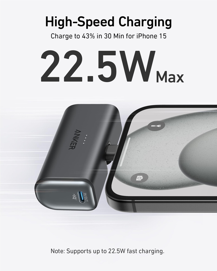 anker ナノパワーバンク(22.5w、usb-cコネクタ内蔵)