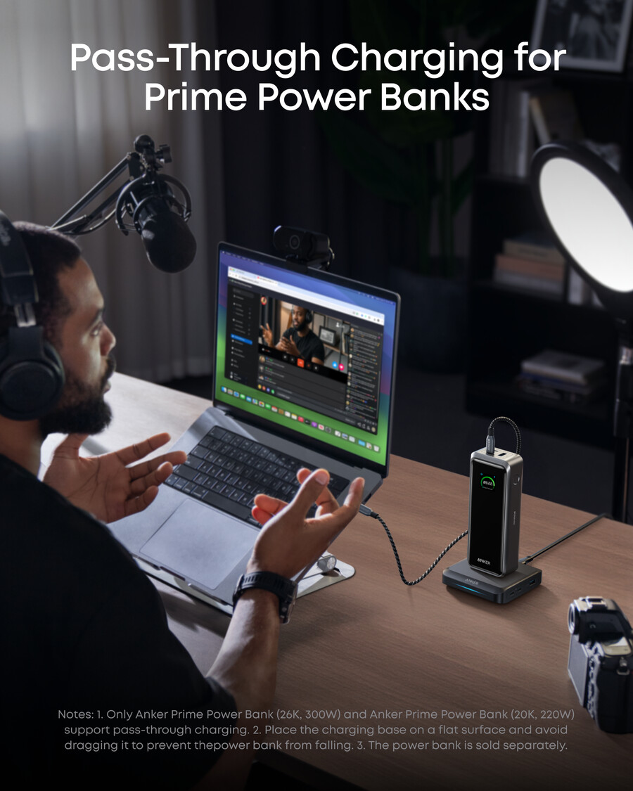 anker prime 充電ベース 150w、3ポート