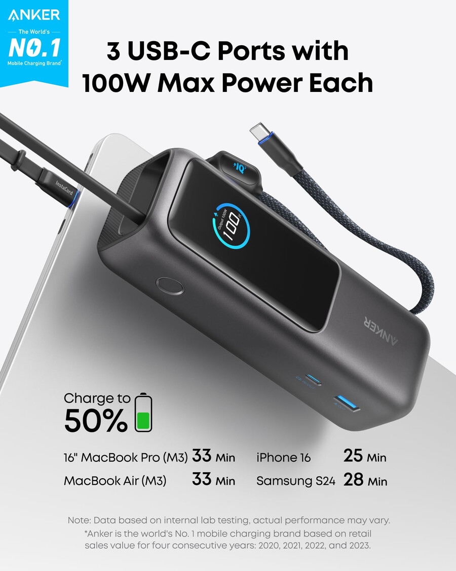 anker ノートパソコン用パワーバンクと anker ノートパソコン用充電器