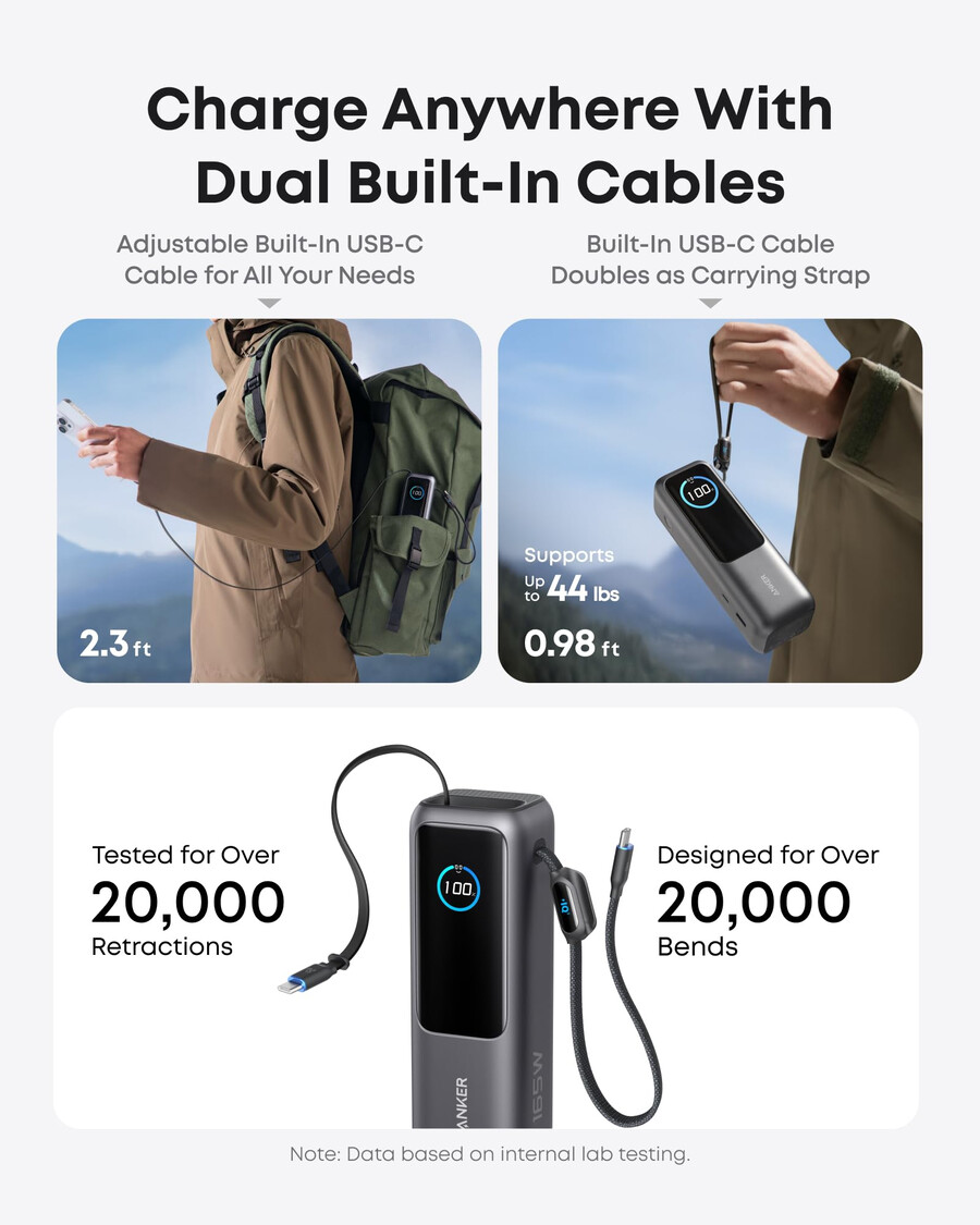 anker ノートパソコン用パワーバンクと anker ノートパソコン用充電器
