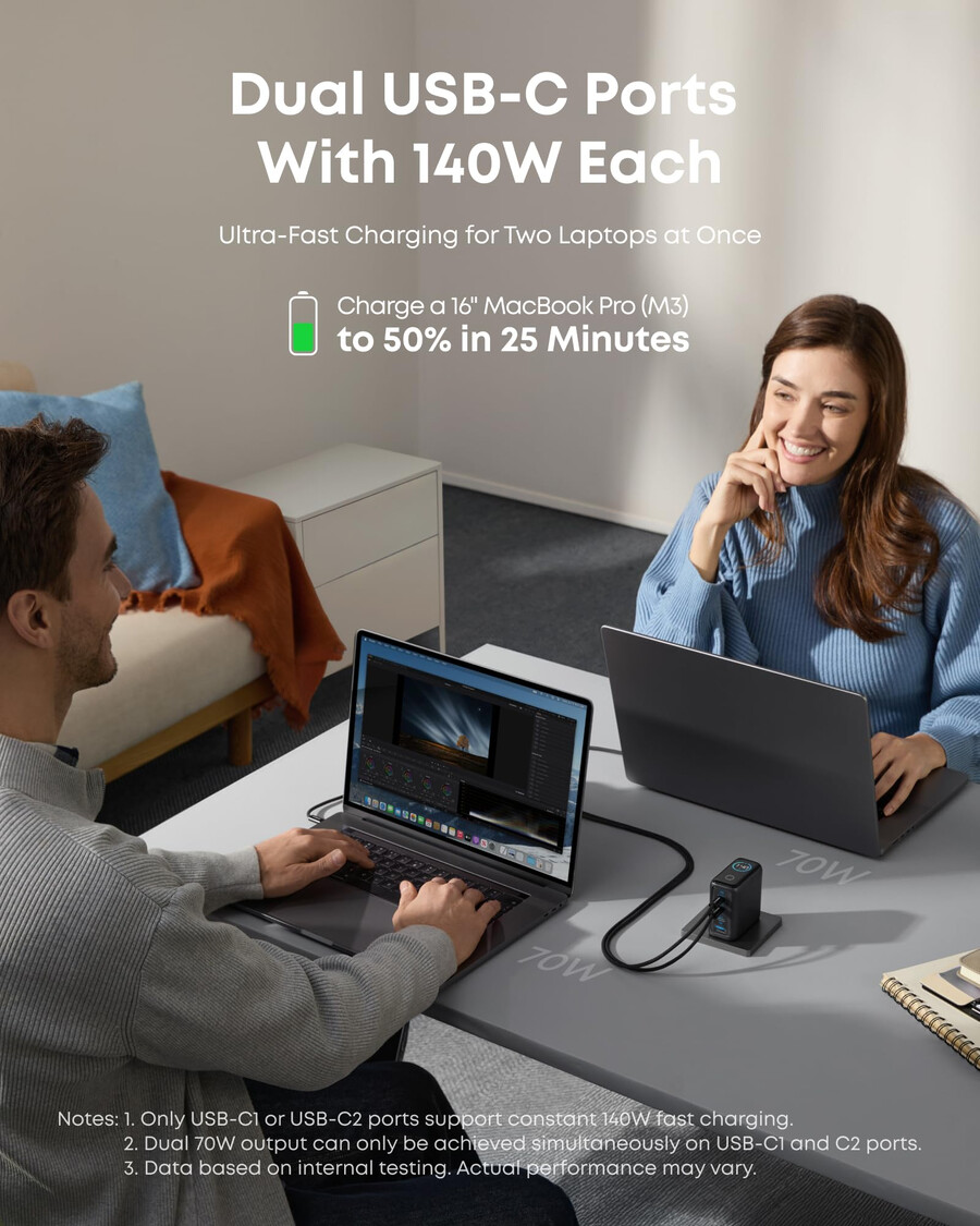 anker ノートパソコン用パワーバンクと anker ノートパソコン用充電器