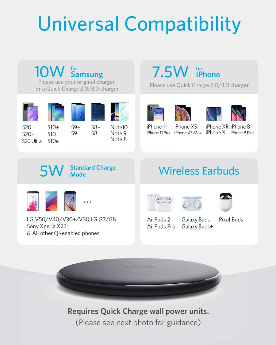 anker 313 ワイヤレス充電器(パッド)