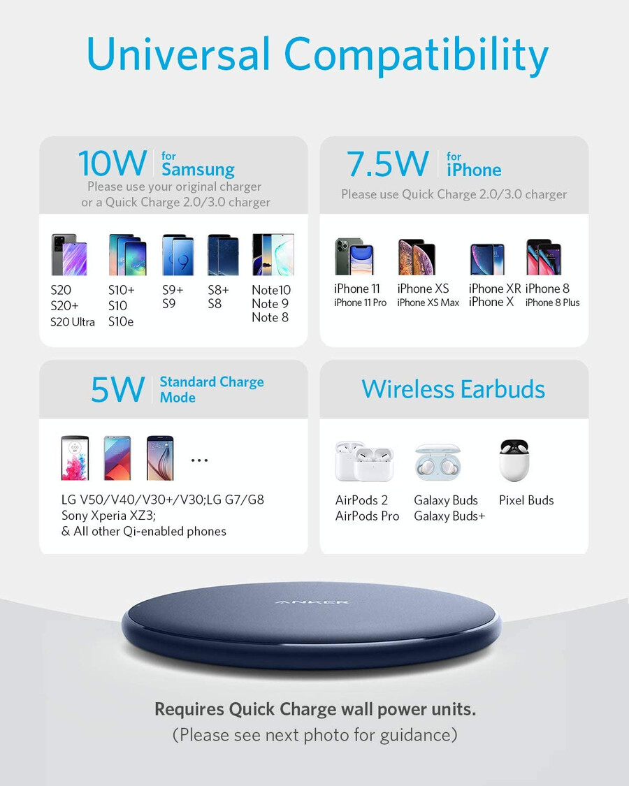 anker 313 ワイヤレス充電器(パッド)