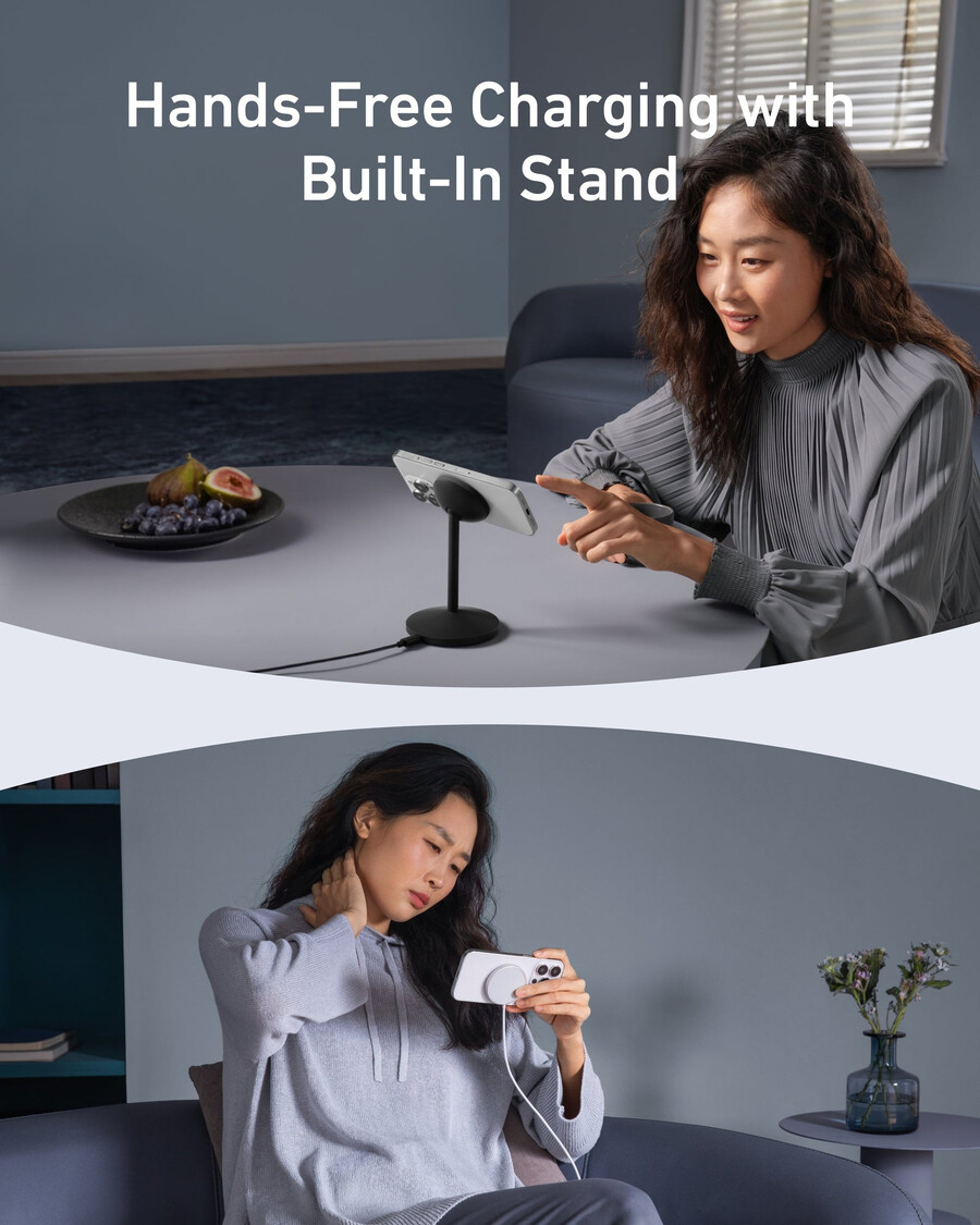 anker maggo ワイヤレス充電器(スタンド)