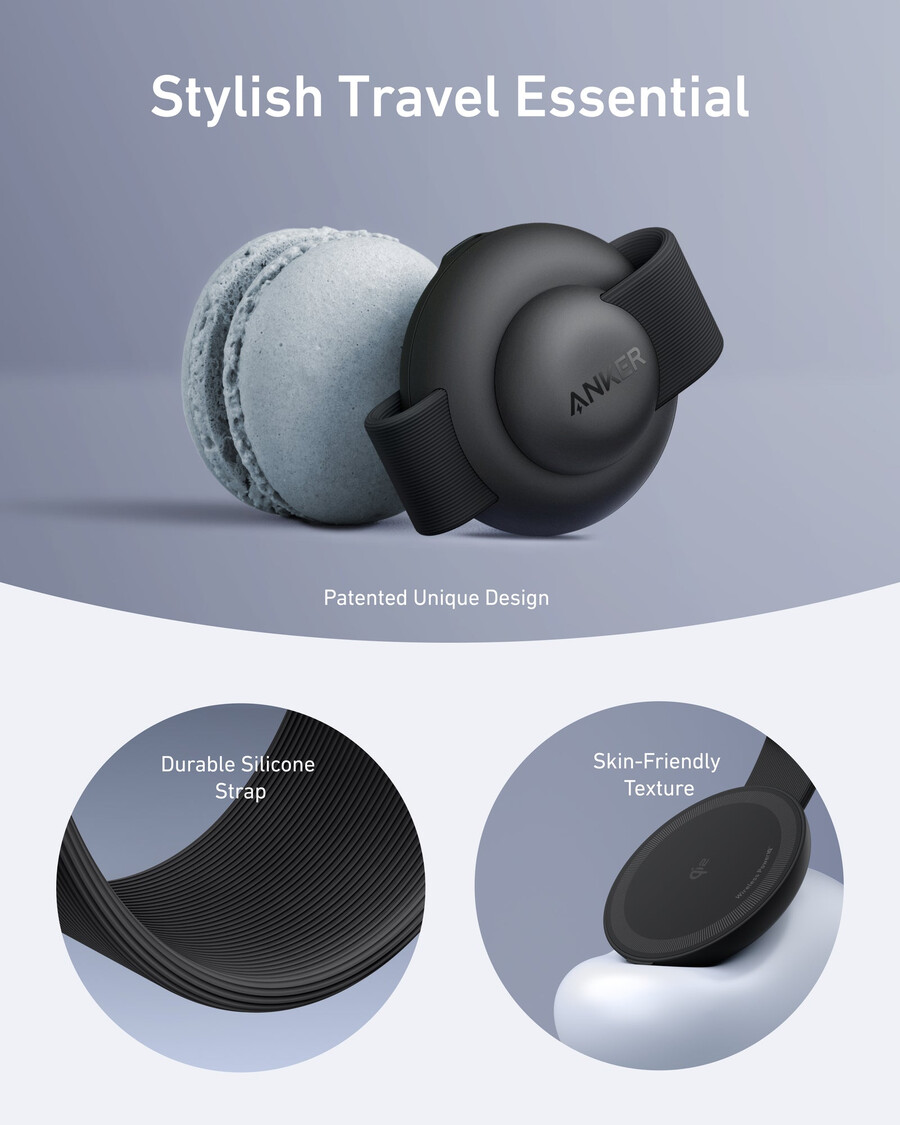 anker maggo ワイヤレス充電ステーション 3-in-1、折りたたみ式パッド